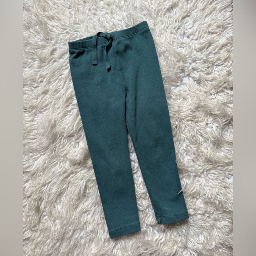 Kids Green Knit leggings